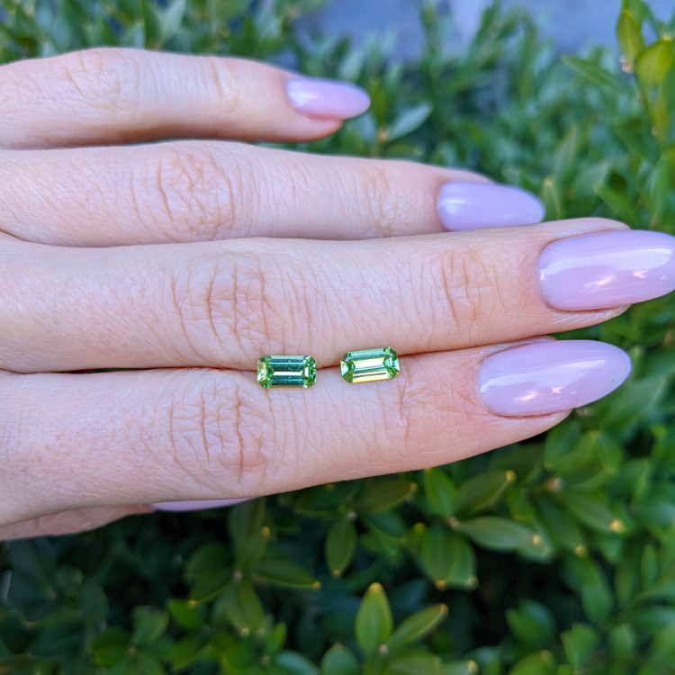 1.32 Ct.Tw. Tsavorite Garnet Pair from Tanzania