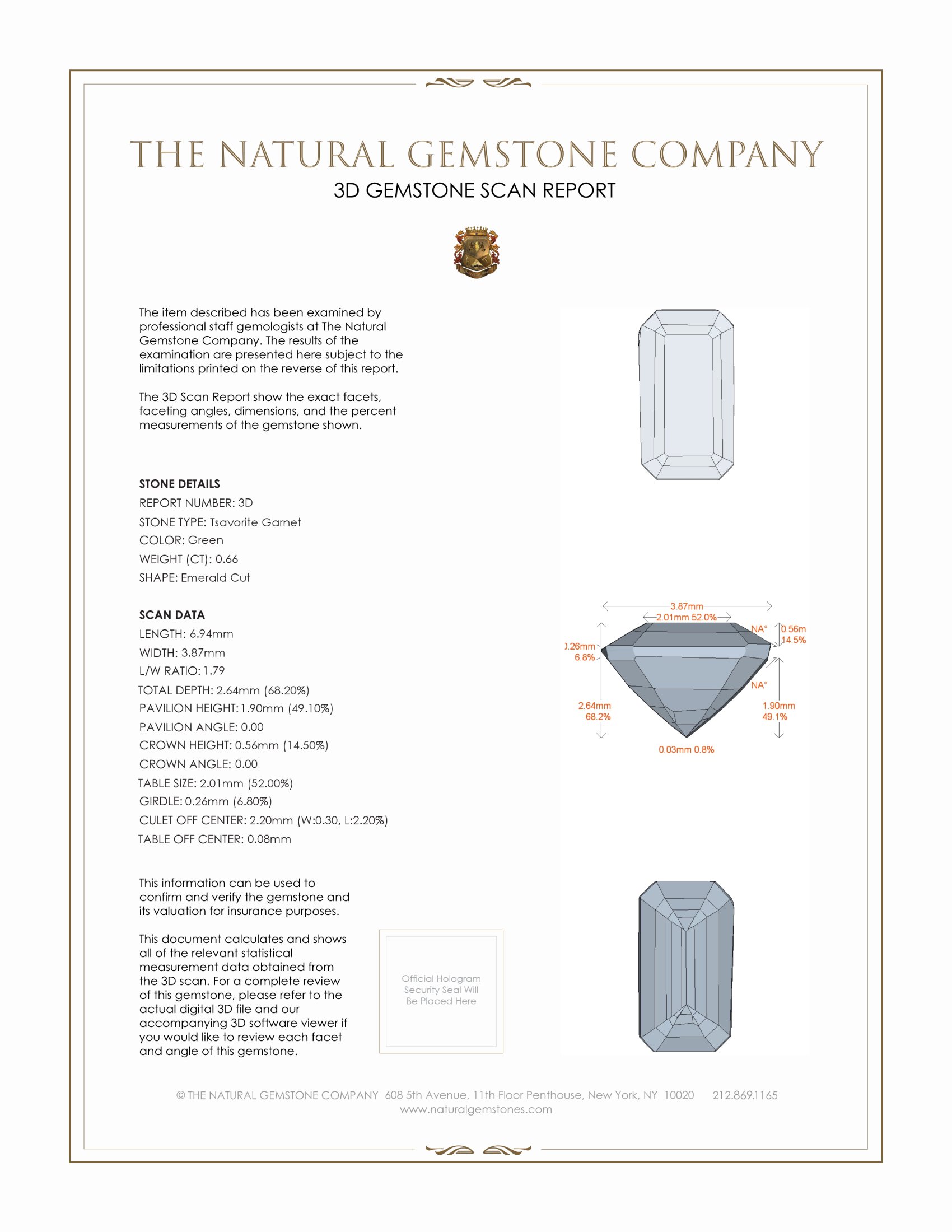 1.32 Ct.Tw. Tsavorite Garnet Pair from Tanzania