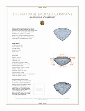 1.69 Ct.Tw.Total Carat Weight Emerald Pair from Colombia 3 D Scan Report