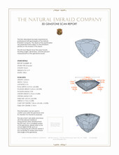 1.69 Ct.Tw.Total Carat Weight Emerald Pair from Colombia 3 D Scan Report