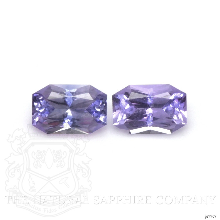 1.25 Ct.Tw. Purple Sapphire Pair from Ceylon (Sri Lanka)