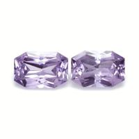 1.13 Ct.Tw.Total Carat Weight Purple Sapphire Pair from Ceylon (Sri Lanka) Video