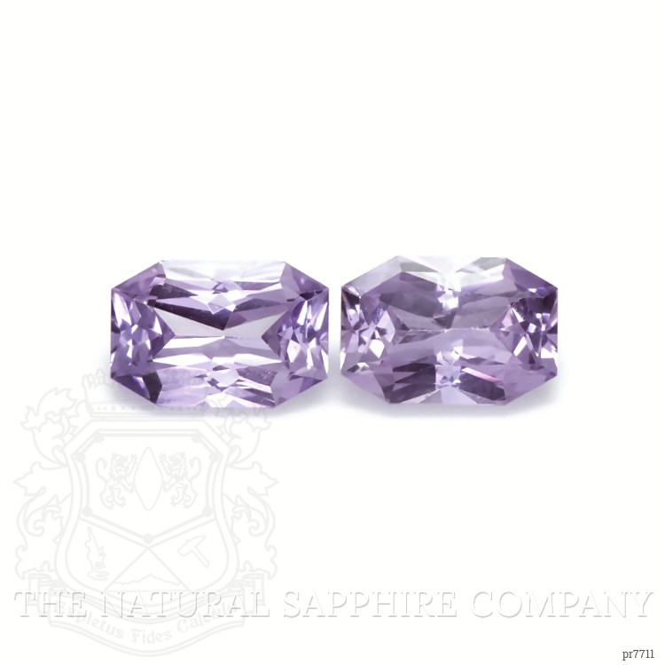 1.13 Ct.Tw. Purple Sapphire Pair from Ceylon (Sri Lanka)