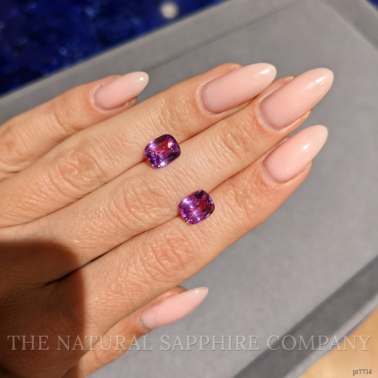 4.98 Ct.Tw. Pink Sapphire Pair from Ceylon (Sri Lanka)