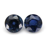0.81&nbsp;Ct.Tw.Total Carat Weight Blue Sapphire Pair from Ceylon (Sri Lanka) Video