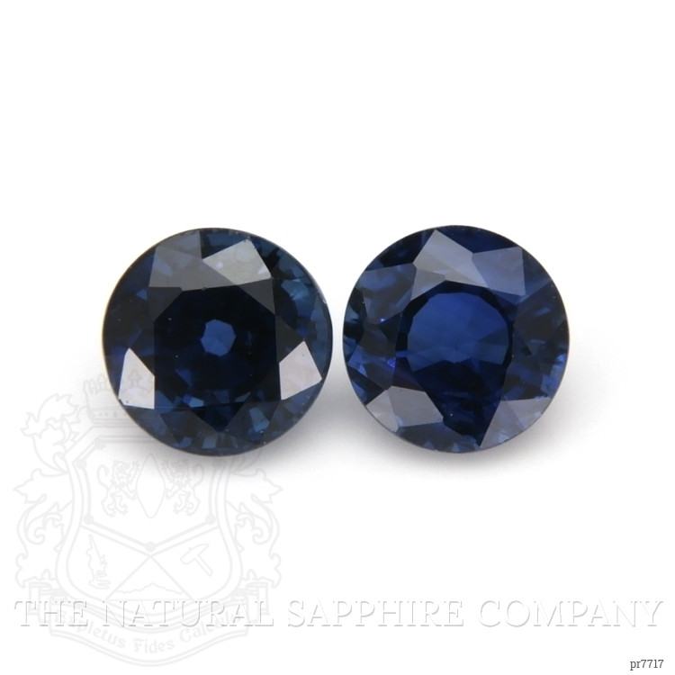 0.81 Ct.Tw. Blue Sapphire Pair from Ceylon (Sri Lanka)