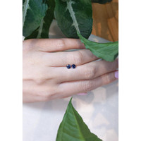 0.81&nbsp;Ct.Tw.Total Carat Weight Blue Sapphire Pair from Ceylon (Sri Lanka) Life Style