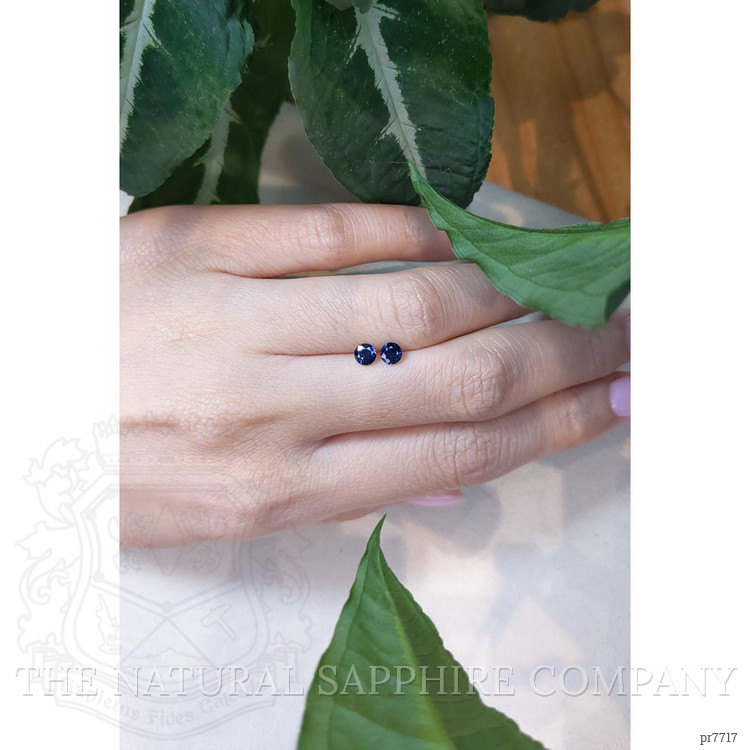 0.81 Ct.Tw. Blue Sapphire Pair from Ceylon (Sri Lanka)