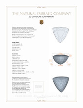 0.26 Ct.Tw.Total Carat Weight Emerald Pair from Zambia 3 D Scan Report