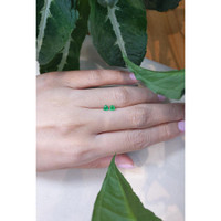 0.36 Ct.Tw.Total Carat Weight Emerald Pair from Zambia Life Style