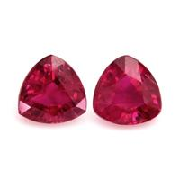 0.81 Ct.Tw.Total Carat Weight Ruby Pair from Mozambique Video