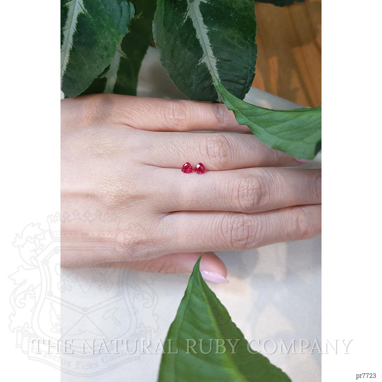 0.81 Ct.Tw. Ruby Pair from Mozambique