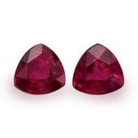 0.67 Ct.Tw.Total Carat Weight Ruby Pair from Mozambique Video