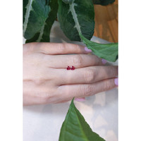 0.67 Ct.Tw.Total Carat Weight Ruby Pair from Mozambique Life Style