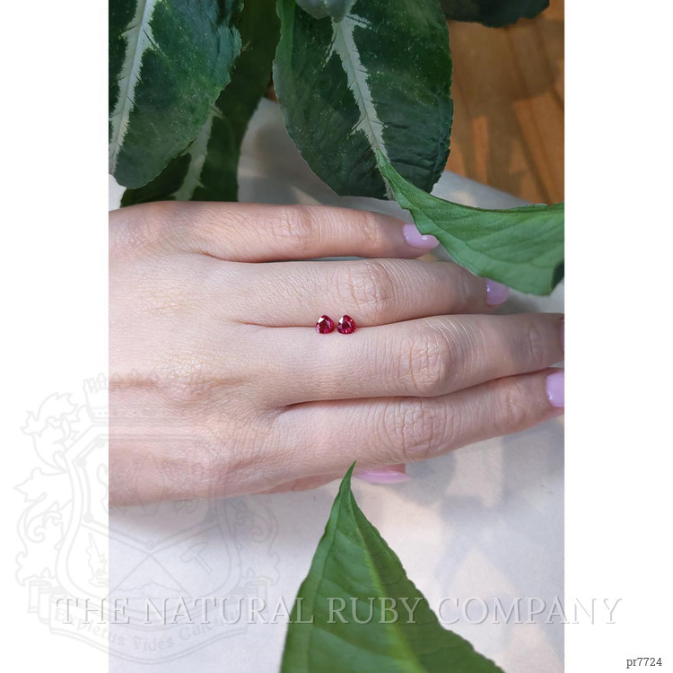 0.67 Ct.Tw. Ruby Pair from Mozambique