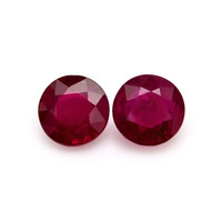 0.94 Ct.Tw.Total Carat Weight Ruby Pair from Mozambique Video