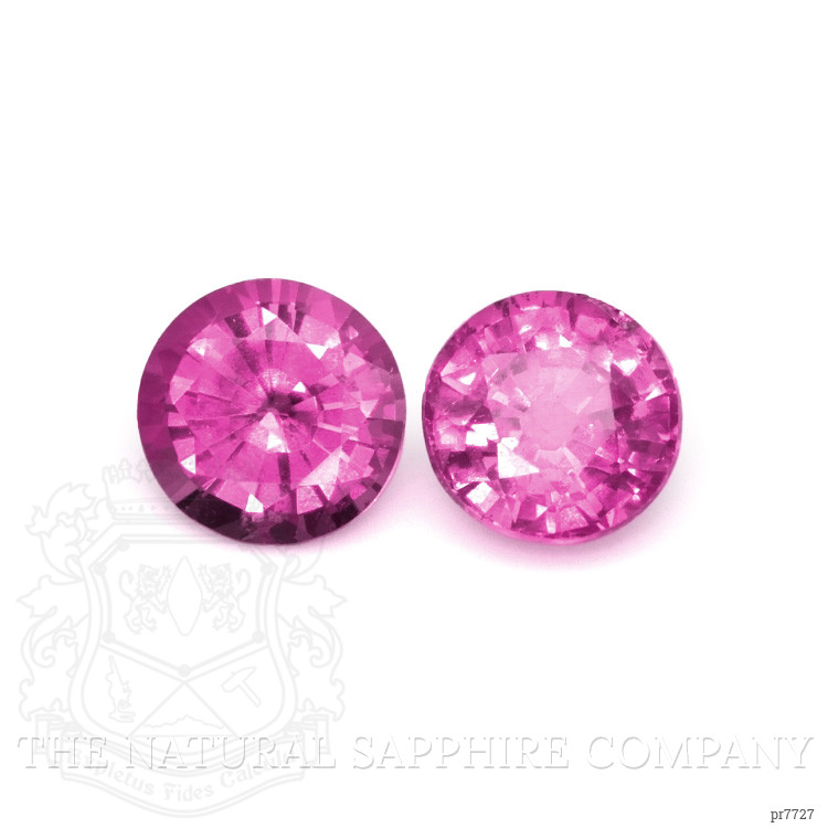 0.70 Ct.Tw. Pink Sapphire Pair from Ceylon (Sri Lanka)