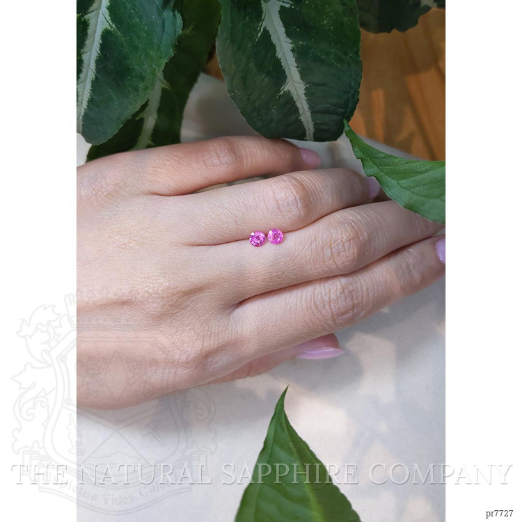 0.70 Ct.Tw. Pink Sapphire Pair from Ceylon (Sri Lanka)