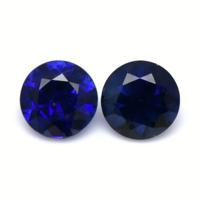 0.71&nbsp;Ct.Tw.Total Carat Weight Blue Sapphire Pair from Ceylon (Sri Lanka) Video