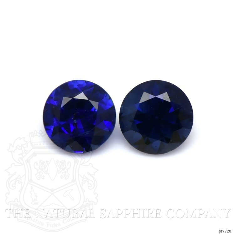 0.71 Ct.Tw. Blue Sapphire Pair from Ceylon (Sri Lanka)