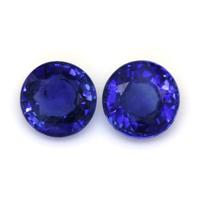 0.71&nbsp;Ct.Tw.Total Carat Weight Blue Sapphire Pair from Ceylon (Sri Lanka) Video