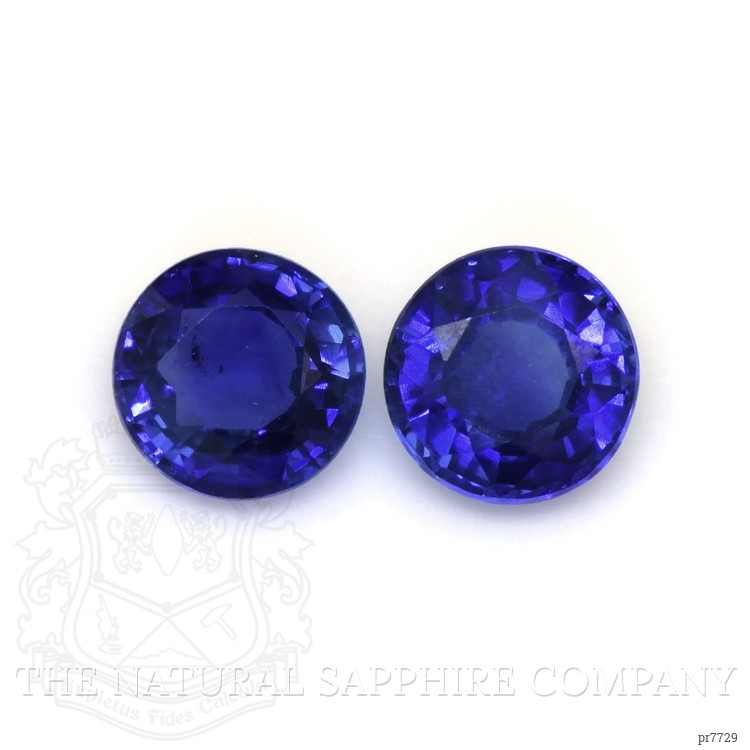 0.71 Ct.Tw. Blue Sapphire Pair from Ceylon (Sri Lanka)
