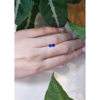 0.71&nbsp;Ct.Tw.Total Carat Weight Blue Sapphire Pair from Ceylon (Sri Lanka) Life Style