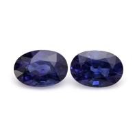 1.23&nbsp;Ct.Tw.Total Carat Weight Blue Sapphire Pair from Ceylon (Sri Lanka) Video