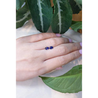 1.23&nbsp;Ct.Tw.Total Carat Weight Blue Sapphire Pair from Ceylon (Sri Lanka) Life Style