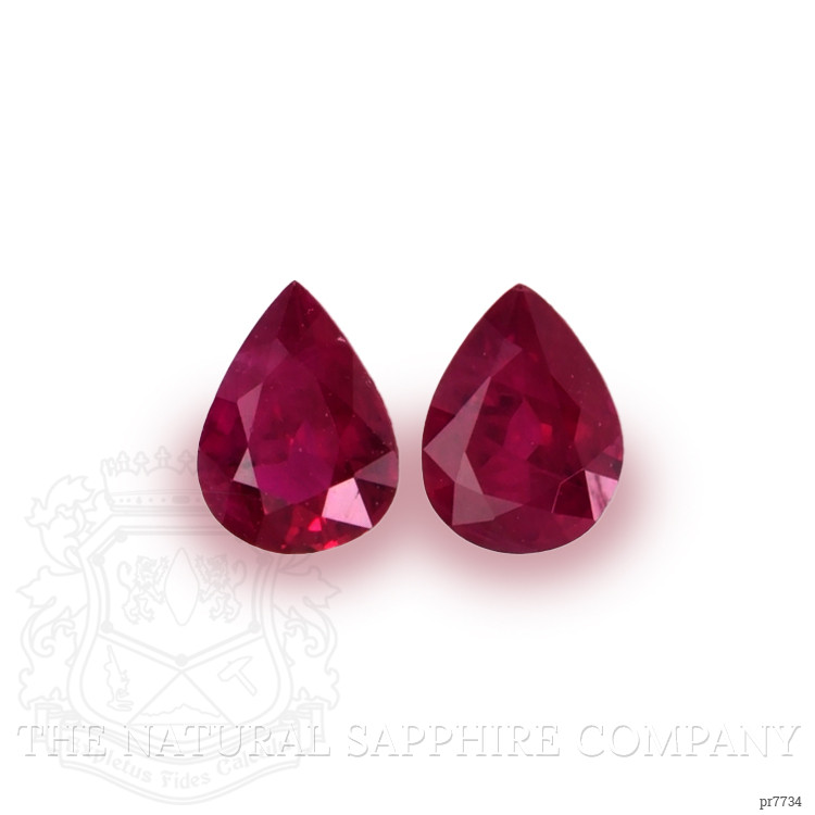 0.62 Ct.Tw. Ruby Pair from Mozambique