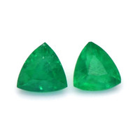 0.30 Ct.Tw.Total Carat Weight Emerald Pair from Zambia Video