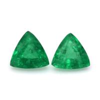 0.34 Ct.Tw.Total Carat Weight Emerald Pair from Zambia Video