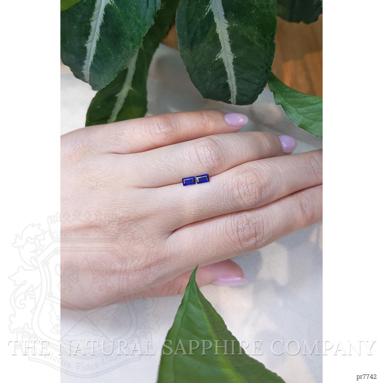 0.67 Ct.Tw. Blue Sapphire Pair from Ceylon (Sri Lanka)