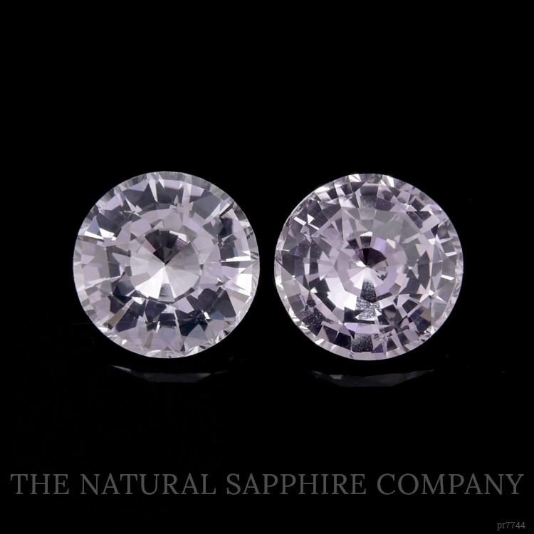 3.10 Ct.Tw. White Sapphire Pair from Ceylon (Sri Lanka)