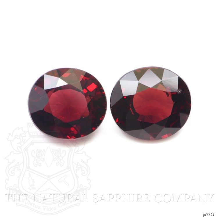 10.60 Ct.Tw. Rhodolite Garnet Pair from Zimbabwe