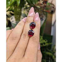 10.60 Ct.Tw.Total Carat Weight Rhodolite Garnet Pair from Zimbabwe Life Style