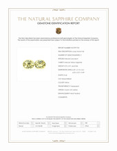 1.75 Ct.Tw.Total Carat Weight Yellow Sapphire Pair from Ceylon (Sri Lanka) Scan Report