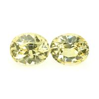 1.75&nbsp;Ct.Tw.Total Carat Weight Yellow Sapphire Pair from Ceylon (Sri Lanka) Video