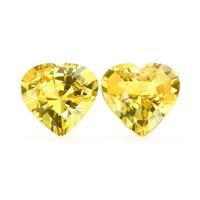 2.42&nbsp;Ct.Tw.Total Carat Weight Yellow Sapphire Pair from Ceylon (Sri Lanka) Video