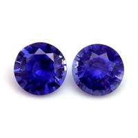 0.83&nbsp;Ct.Tw.Total Carat Weight Blue Sapphire Pair from Ceylon (Sri Lanka) Video