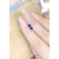 0.83&nbsp;Ct.Tw.Total Carat Weight Blue Sapphire Pair from Ceylon (Sri Lanka) Life Style