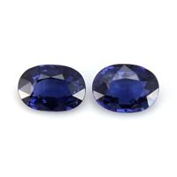 1.97&nbsp;Ct.Tw.Total Carat Weight Blue Sapphire Pair from Ceylon (Sri Lanka) Video