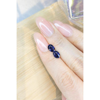 1.97&nbsp;Ct.Tw.Total Carat Weight Blue Sapphire Pair from Ceylon (Sri Lanka) Life Style