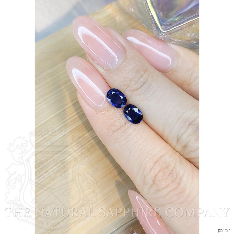 2.02 Ct.Tw. Blue Sapphire Pair from Ceylon (Sri Lanka)