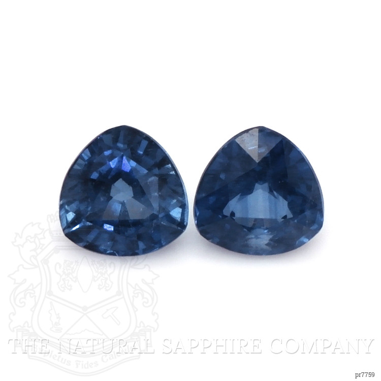 1.00 Ct.Tw. Blue Sapphire Pair from Ceylon (Sri Lanka)