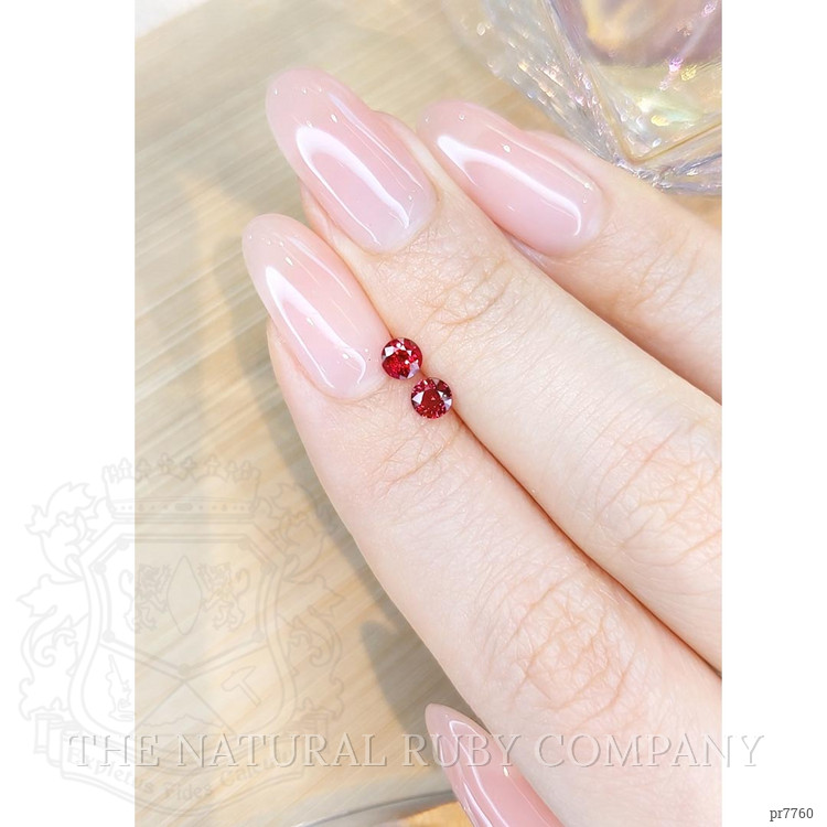0.57 Ct.Tw. Ruby Pair from Mozambique