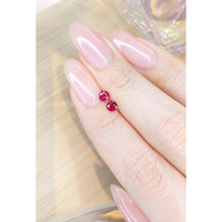 0.93 Ct.Tw.Total Carat Weight Ruby Pair from Mozambique Life Style