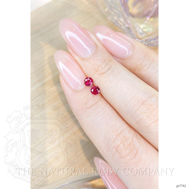0.93 Ct.Tw. Ruby Pair from Mozambique