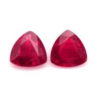 1.24 Ct.Tw.Total Carat Weight Ruby Pair from Mozambique Video