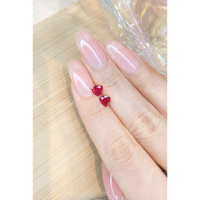 1.24 Ct.Tw.Total Carat Weight Ruby Pair from Mozambique Life Style